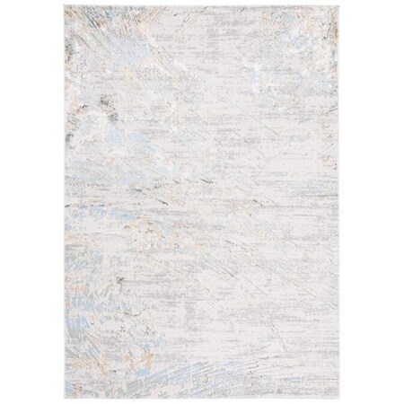 Safavieh 9 x 12 ft. Bel Air 228F Power Loomed Rectangle Area Rug Grey & Turquoise BLA228F-9